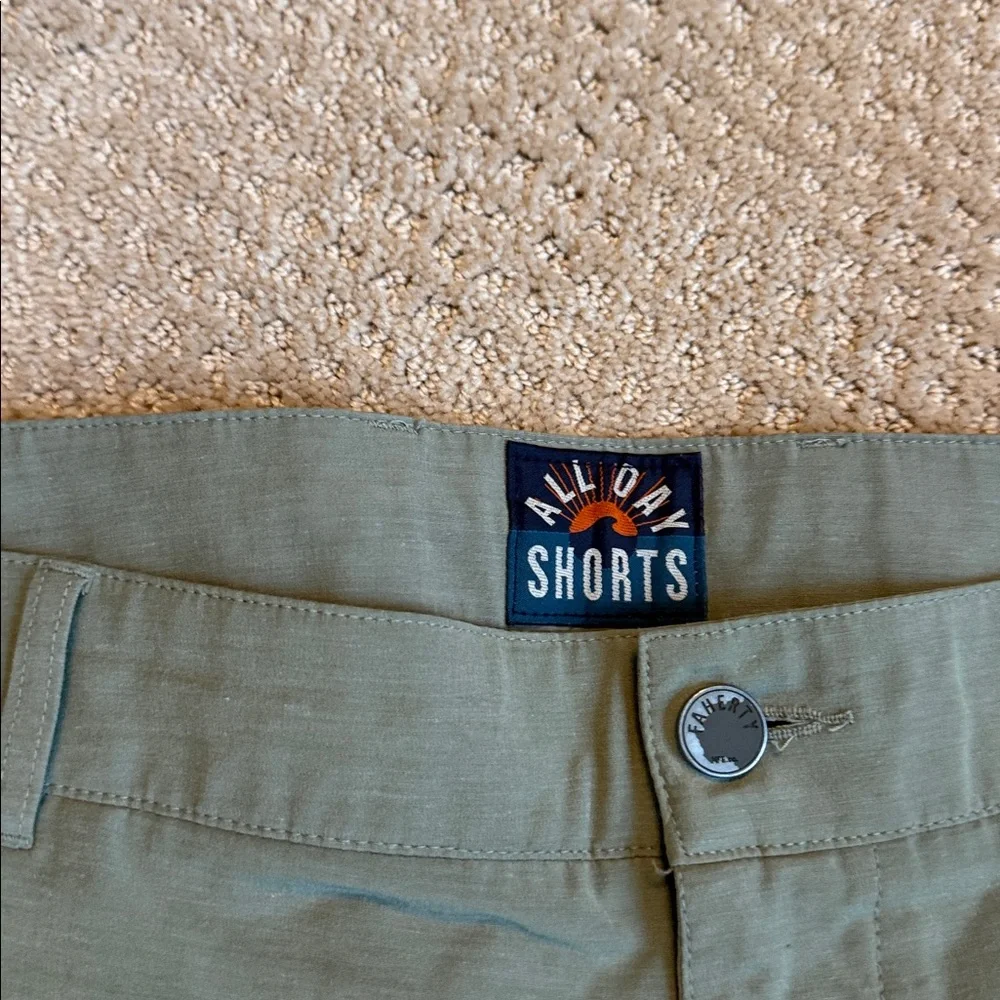 Faherty men’s all day shorts green